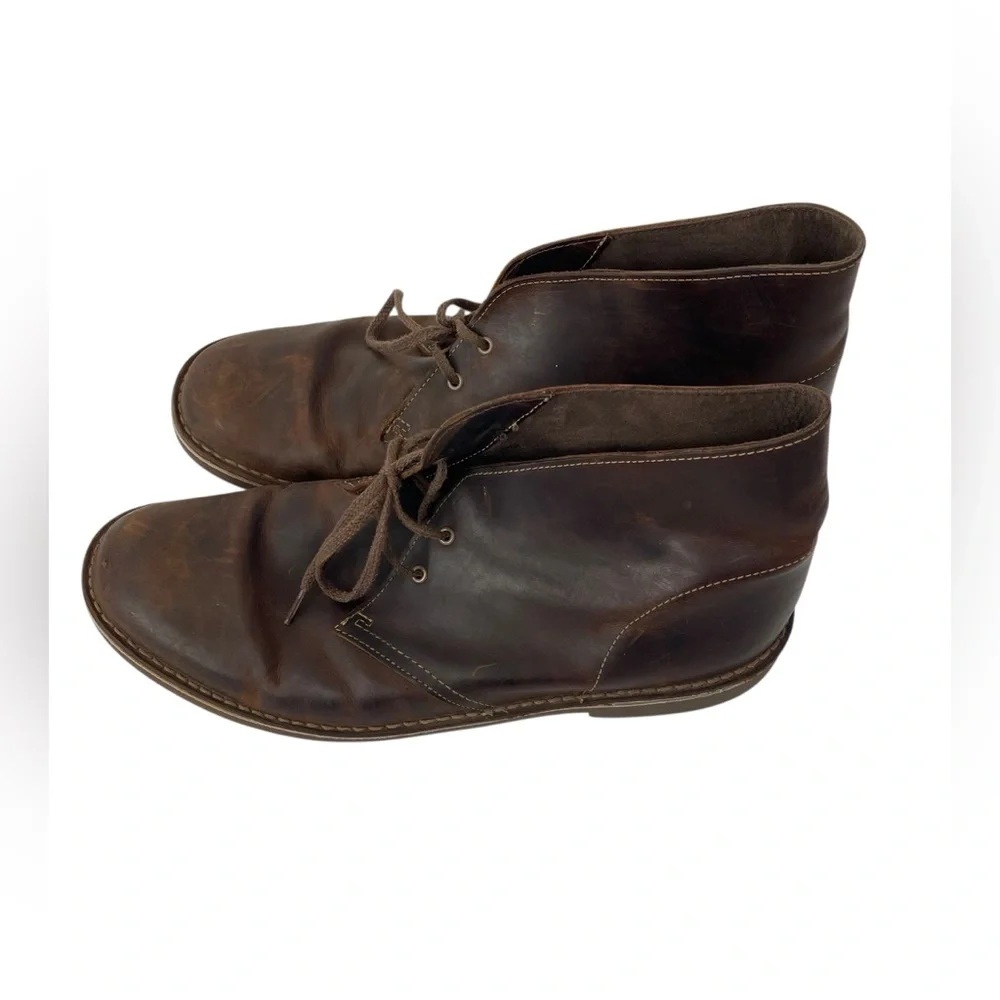 Clarks Bushacre 2 Men's Chukka Boot - Beeswax, US Size 13 Leather Lace Up‎